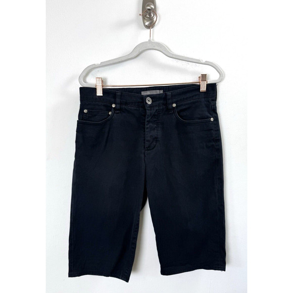 Vince Black Bermuda Shorts Classic Timeless Luxury Designer Preppy Retro 28 - Picture 1 of 6